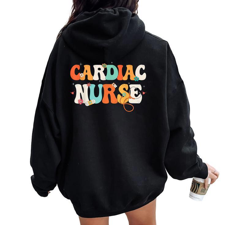 Cute Cardiac Nurse Apparel For Cardiac Nurse Cardiac Nurse Women Oversized Hoodie Back Print