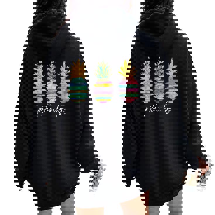 Day Infertility Ivf Mom Dad Women Oversized Hoodie Back Print