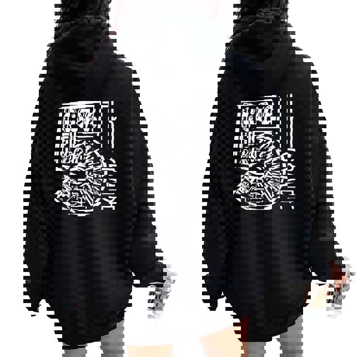 Fifth Grade Back To School 5Th Grade Teacher Boys Girls Women Oversized Hoodie Back Print