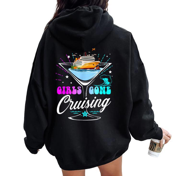 Cruising Squad 2024 Girls Gone Cruising Girl Love Trip Women Oversized Hoodie Back Print