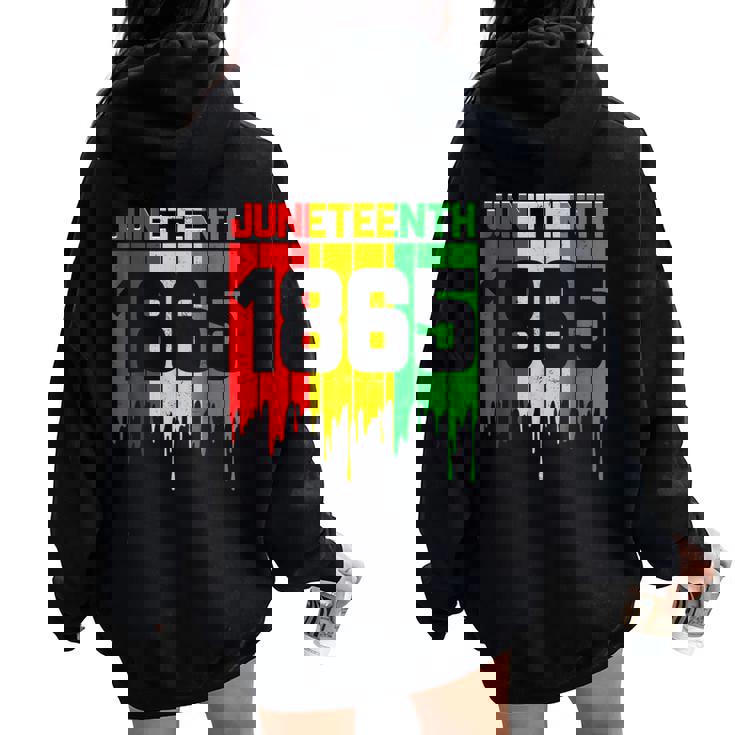 Junenth 1865 African Boy Girl Kid Women Oversized Hoodie Back Print