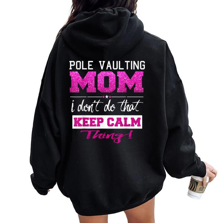 Pole Vaulting Mom T Best Mother Women Oversized Hoodie Back Print