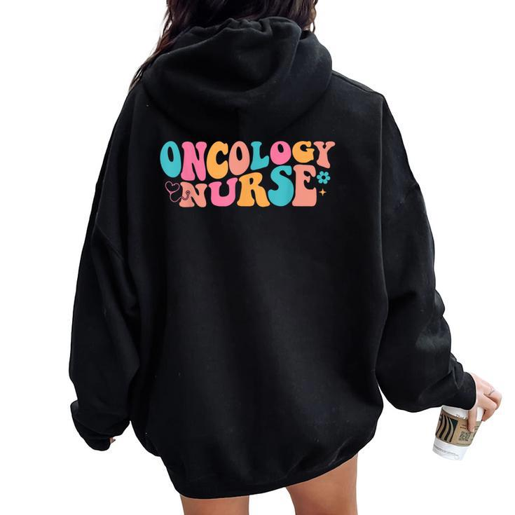 Future Oncology Nurse Nursing School For Nursing Student Women Oversized Hoodie Back Print