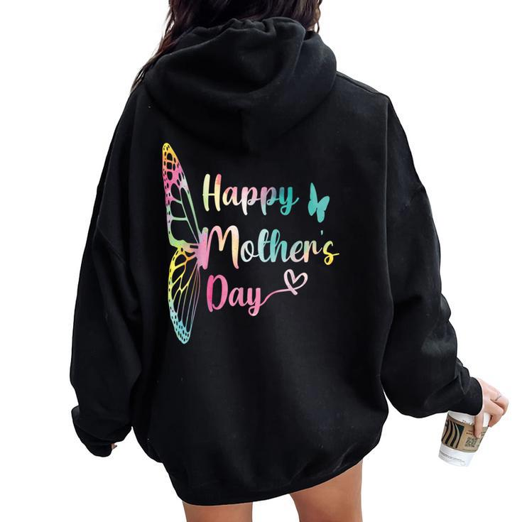 Happy For Women For Mother's Day Women Oversized Hoodie Back Print
