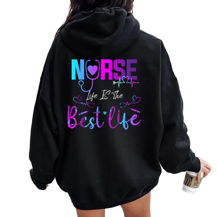 Happy Nurse's Day Nurse WeekNurse Life 2024 Women Women Oversized Hoodie Back Print