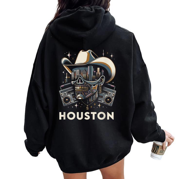 Houston Hip Hop Xs 6Xl Graphic Women Oversized Hoodie Back Print