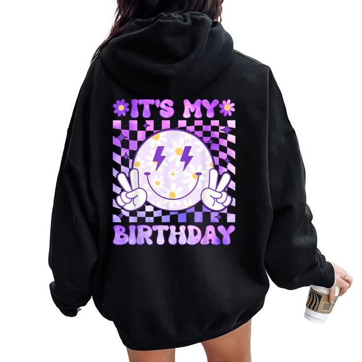 It's My Birthday Ns Girls Kid Birthday Party Women Oversized Hoodie Back Print