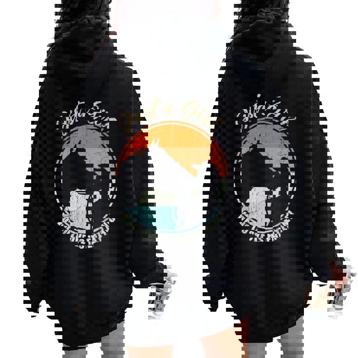 Just A Girl Who Loves Heartland Cowgirl Vintage Women Oversized Hoodie Back Print