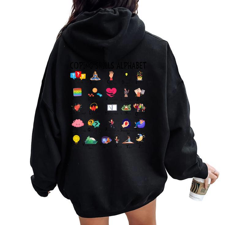 Mental Health Tie Clothing Counselor Therapist Women Oversized Hoodie Back Print