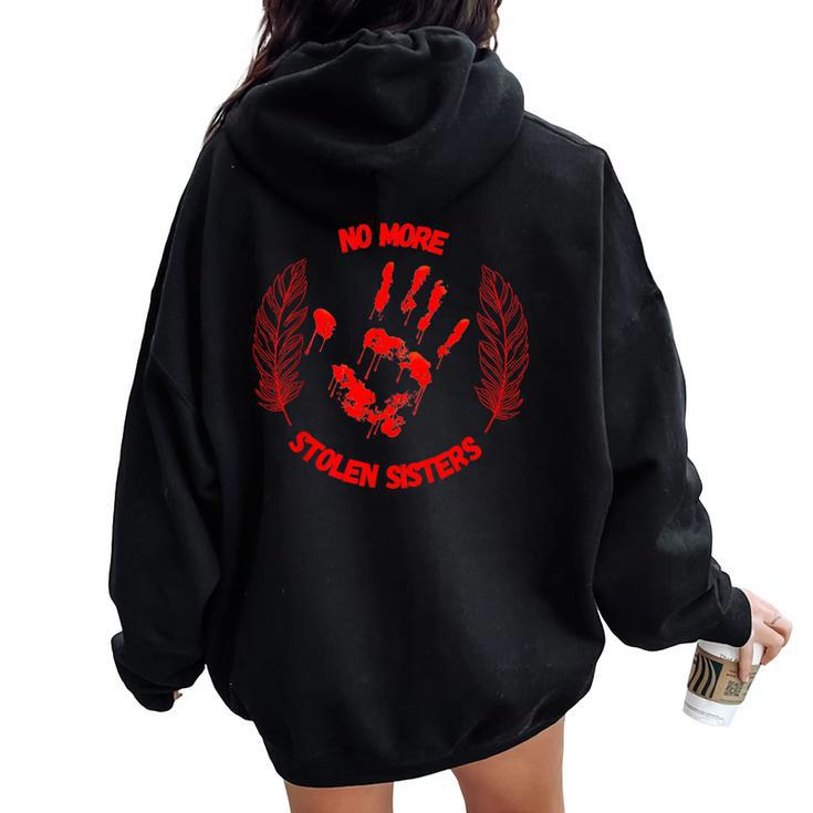 Missing And Murdered Indigenous Women Women Oversized Hoodie Back Print