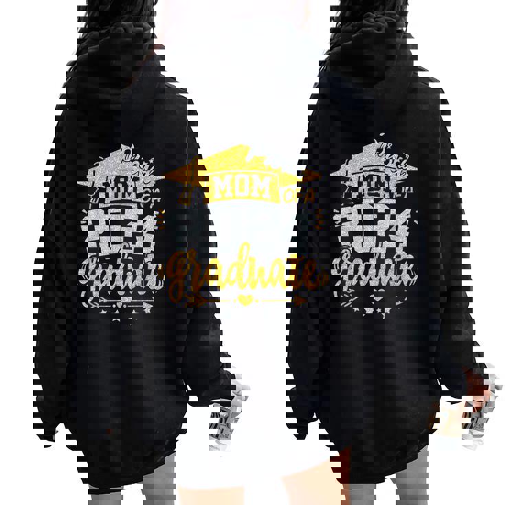 Mom Senior 2024 Proud Mom Of A Class Of 2024 Graduate Mother Women Oversized Hoodie Back Print