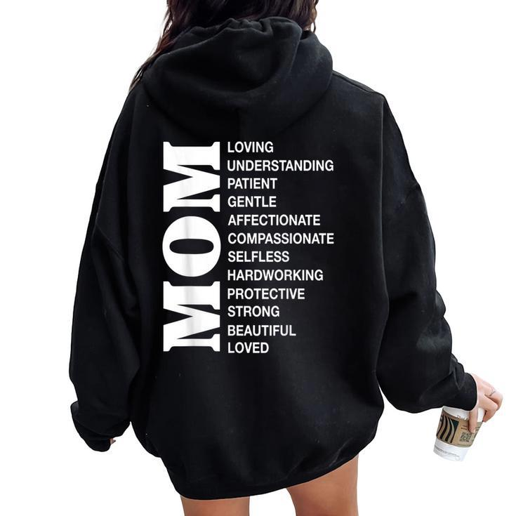 Mother's Day Mom Mama Mother's Specifications Women Oversized Hoodie Back Print