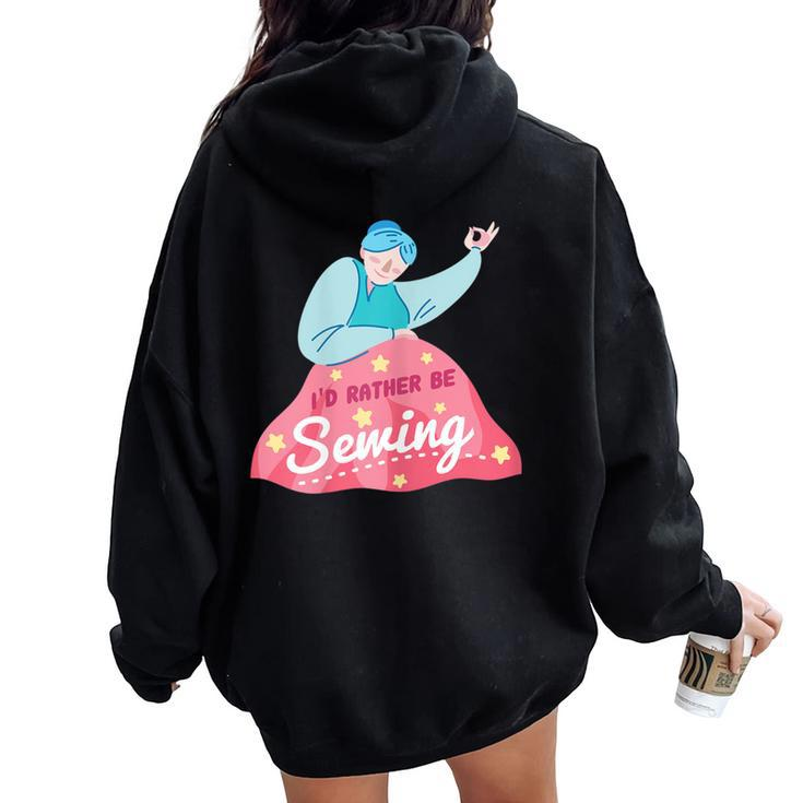 Quilting I Quilting Ideas Women Oversized Hoodie Back Print
