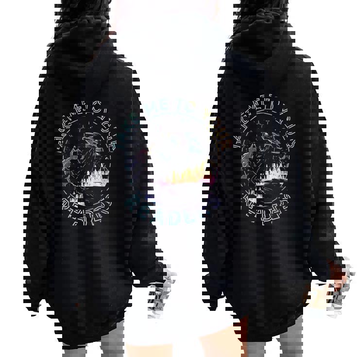 Take Reading English Teacher Library Alien Space T-S Tie Dye Women Oversized Hoodie Back Print Take Reading English Teacher Library Alien Space T-S Tie Dye Women Oversized Hoodie Back Print