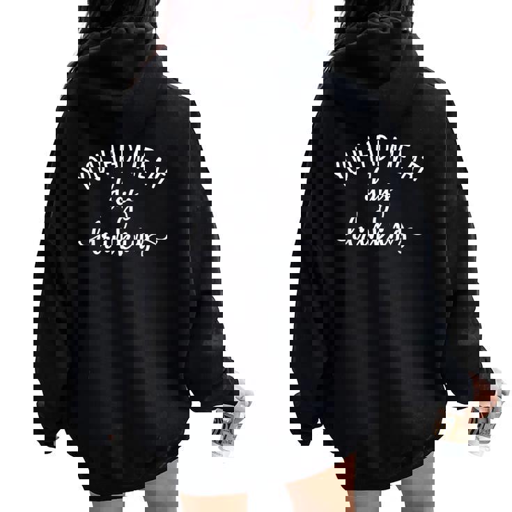 Summer Vacation You Had Me At Day Drinking Women Women Oversized Hoodie Back Print