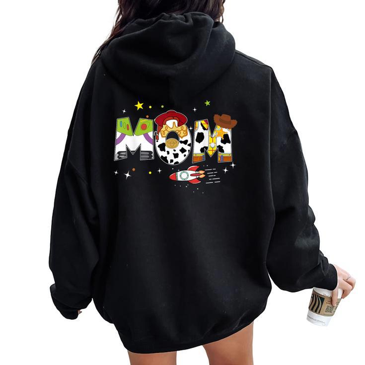 Toy Story Mama Boy Mom Mommy Happy Mother's Day Family Women Oversized Hoodie Back Print