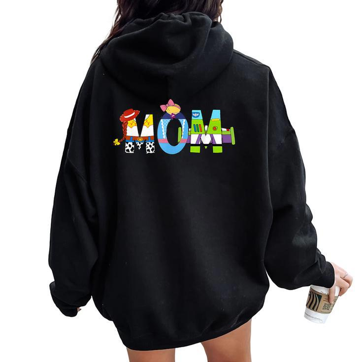 Toy Story Mama Boy Mom Mommy Happy Mother's Day Women Oversized Hoodie Back Print