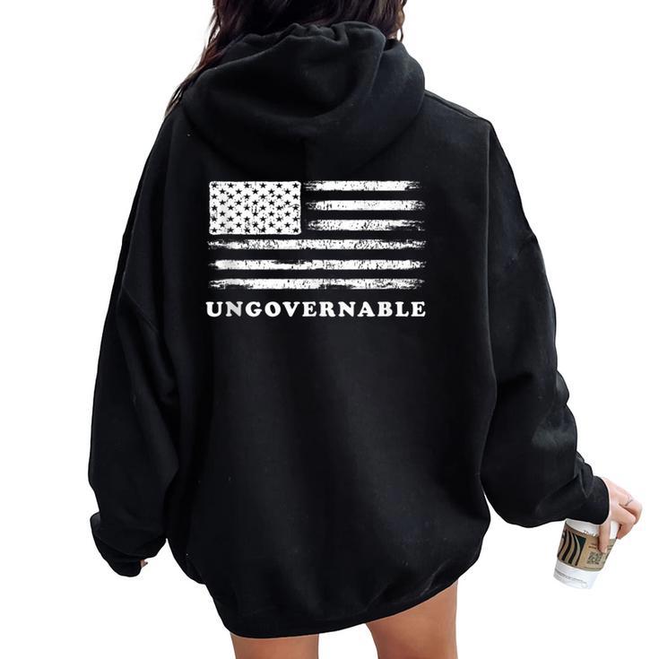 Ungovernable Become Ungovernable Womens Women Oversized Hoodie Back Print