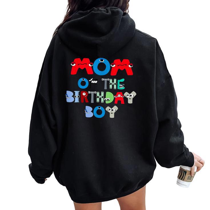 Villain Letter Abc Mom Of The Birthday Boy Alphabet Lore Women Oversized Hoodie Back Print