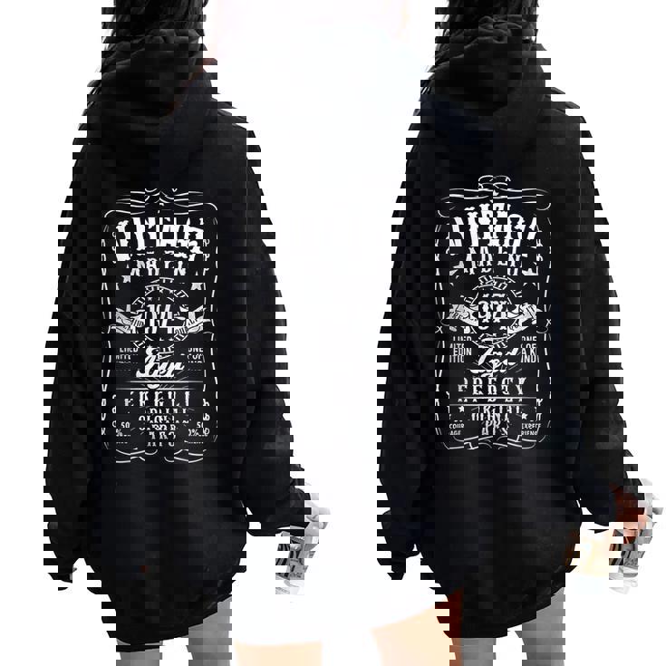 Vintage 1974 50Th Birthday Decorations For Women Women Oversized Hoodie Back Print