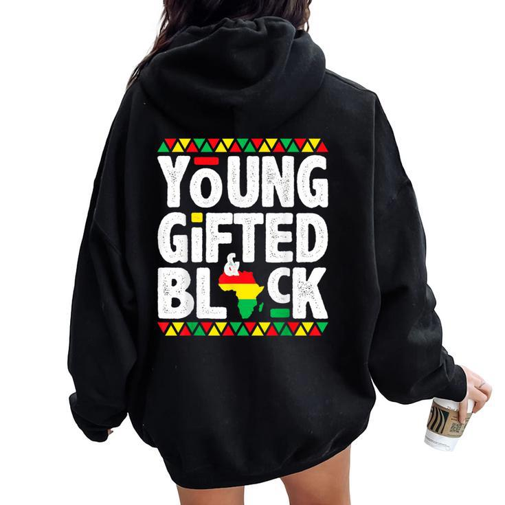 Younged Black4 Black Magic Girl Boy Black History Women Oversized Hoodie Back Print