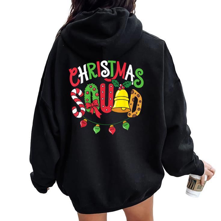 Christmas Squad Family Matching Pajama Boys Girls Xmas Women Oversized Hoodie Back Print