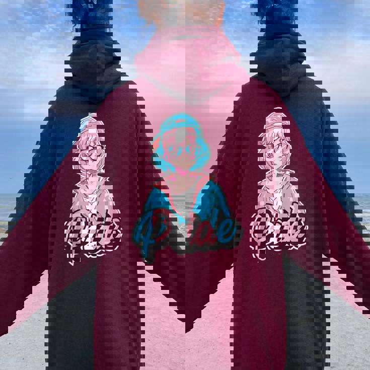 Transgender Pride Japanese Cool Anime Girl Trans Flag Women