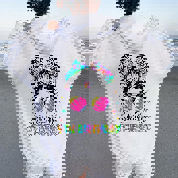 Bruh It's My 9Th Birthday 9 Year Old 9Th Birthday For Girl Women Oversized Hoodie Back Print