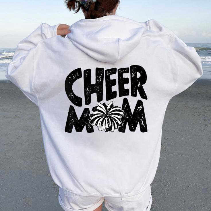 Cheer Mom Pom Pom Cheerleader Team Mama Cheerleading Women Oversized Hoodie Back Print