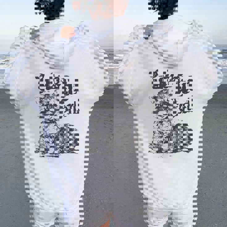 Raccoon Meme Cute But Feral Trash Panda Retro Women