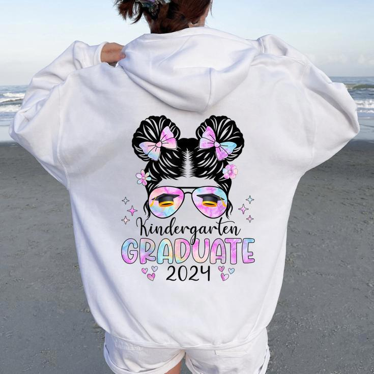 Kindergarten Graduation 2024 Graduate Girls Women Oversized Hoodie Back Print