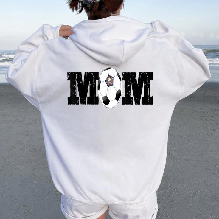 Soccer Mom New Hampshire Travel Team Women Oversized Hoodie Back Print