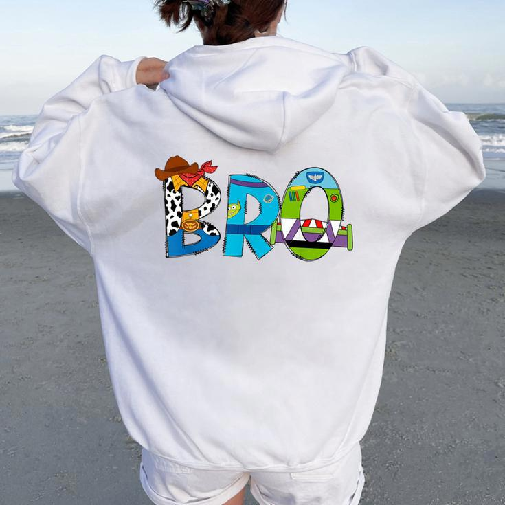 Toy Story Mama Boy Mom Bro Brother Mother's Day Women Oversized Hoodie Back Print