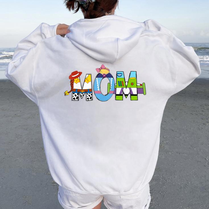 Toy Story Mama Boy Mom Mommy Happy Mother's Day Women Oversized Hoodie Back Print