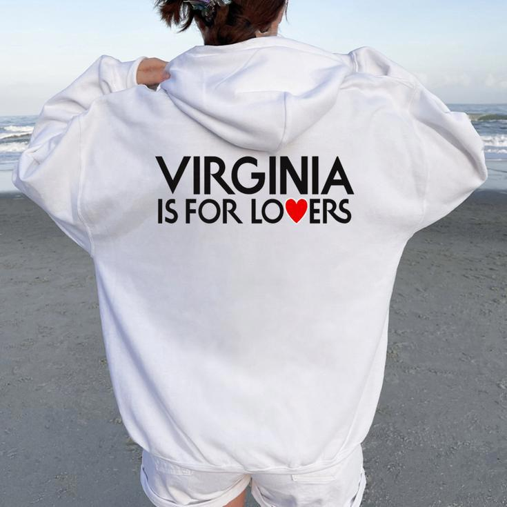 Virginia Is For The Lovers For Men Women Women Oversized Hoodie Back Print