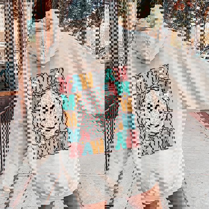 Mawmaw Leopard Groovy Smile Checkered Bolt Lightning Grandma