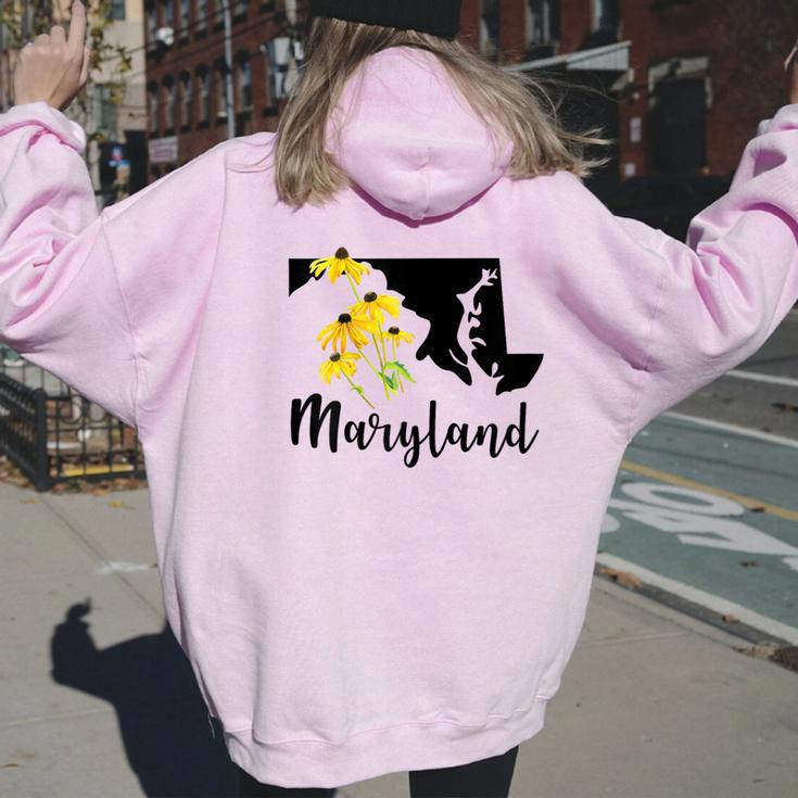 Maryland Floral Black-Eyed-Susan Handwritten State Inspired Women 