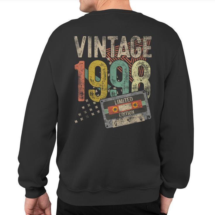 25 Year Old Vintage 1998 Limited Edition 25Th Birthday Sweatshirt Back Print
