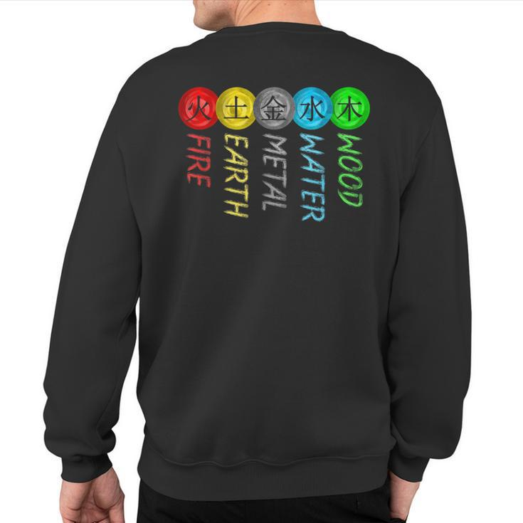 5 Elements Qigong Tradition Sweatshirt Back Print