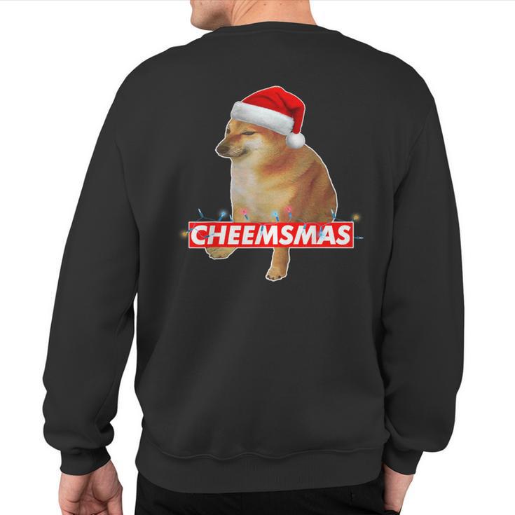 Cheems Cheemsmas Christmas Sweater Doge Meme Sweatshirt Back Print