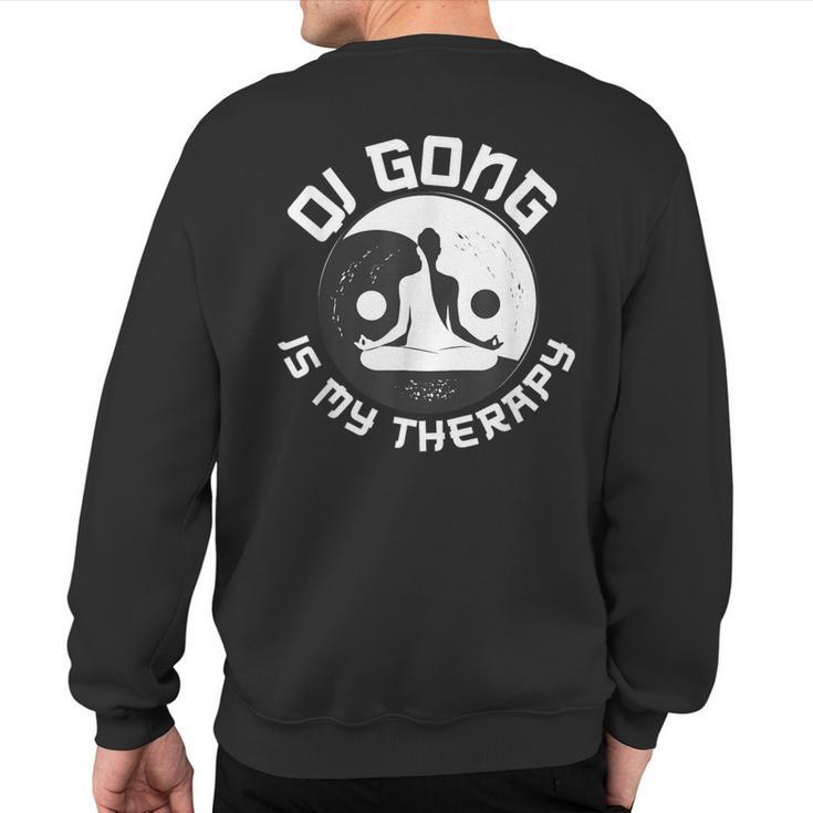 Chinese Martial Arts Training Instructor Qigong Sweatshirt Back Print