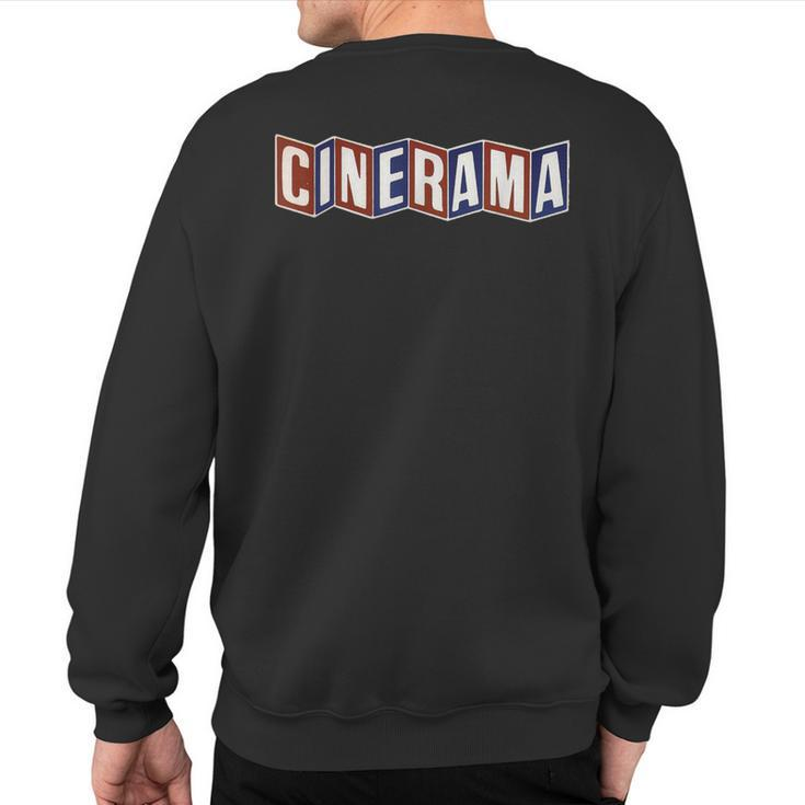 Cinerama Vintage Retro Movie Theatre Los Angeles Sweatshirt Back Print