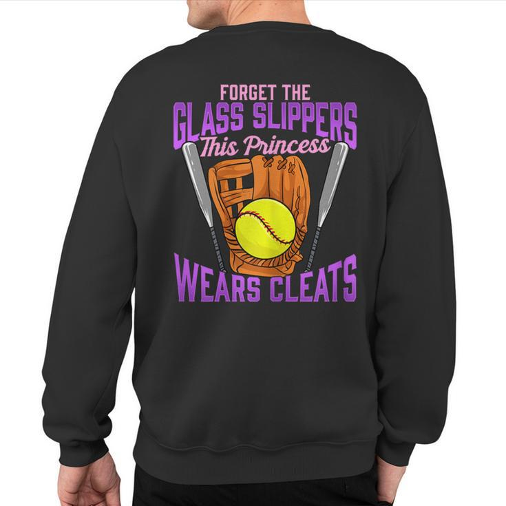 Cute Forget The Glass Slippers This Princess Wears Cleats Sweatshirt Back Print