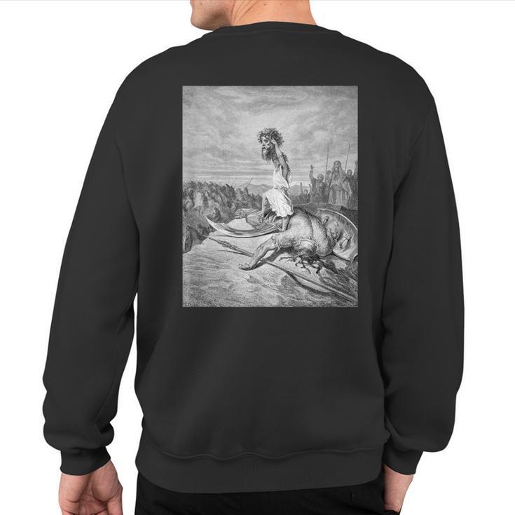 David And Goliath Gustave Dore Sweatshirt Back Print