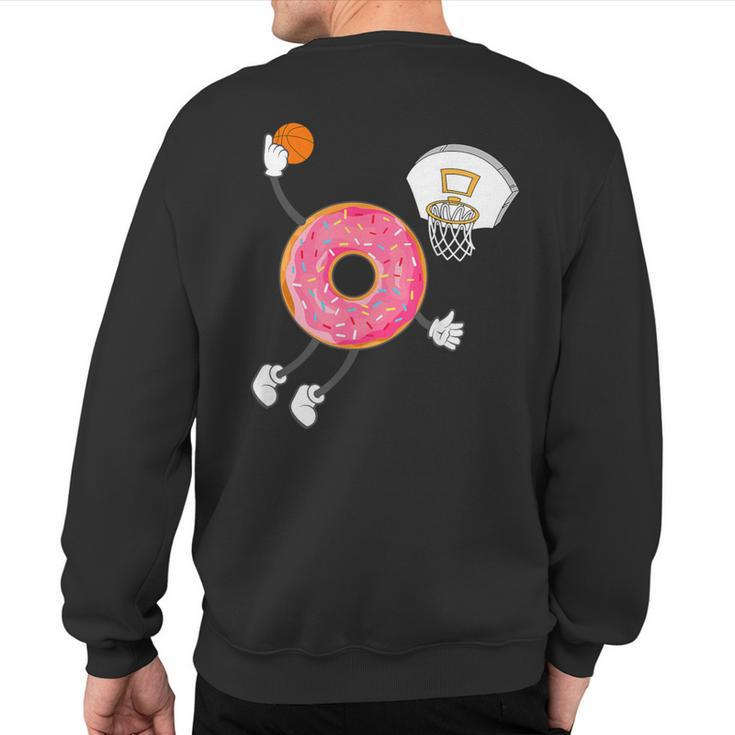 Dunking Donut Hole Food Champ Sweatshirt Back Print