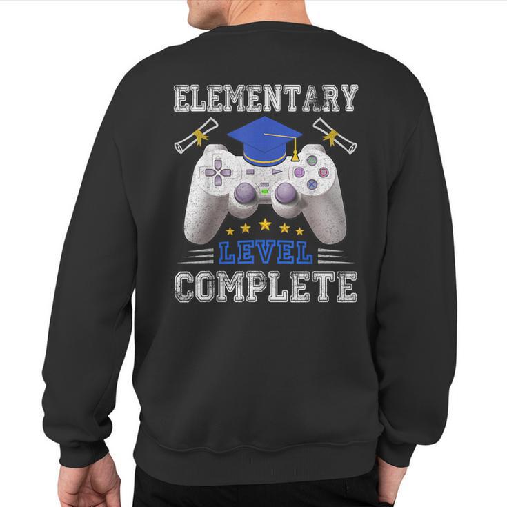 Elementary Level Complete Class Of 2023 Graduation Sweatshirt Back Print