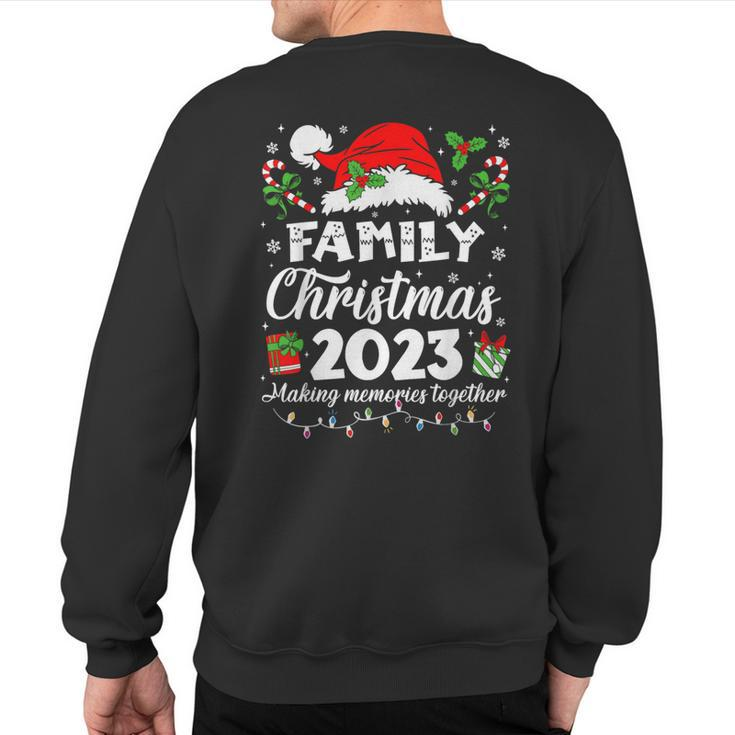 Family Christmas 2023 Pajamas Matching Squad Santa Elf Xmas Sweatshirt Back Print
