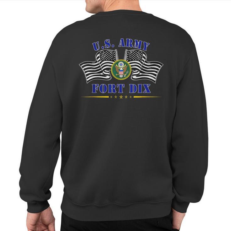 Fort Dix New Jersey Nj Army Base Basic Training Sweatshirt Back Print