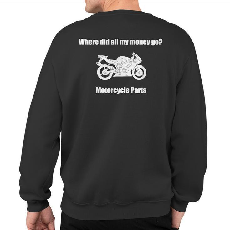 For Motorcycle Sport Bike Crotch Rocket Fans Sweatshirt Back Print