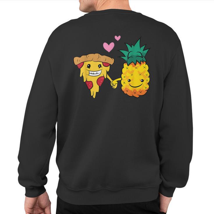 Pizza Hawaii Lover Pineapple Pizza Sweatshirt Back Print